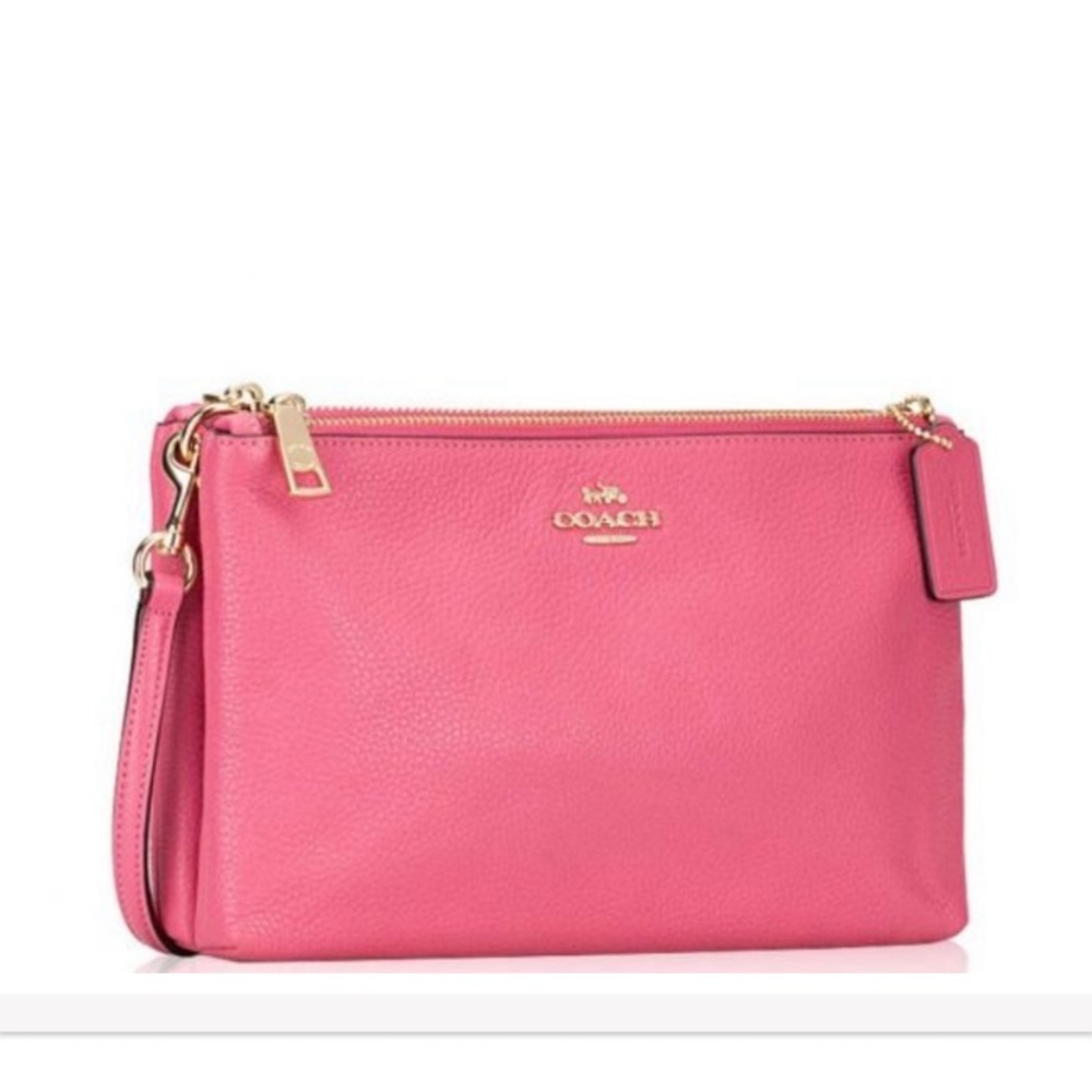 COACH | Lyla Pebbled Leather Crossbody Bag in Peony